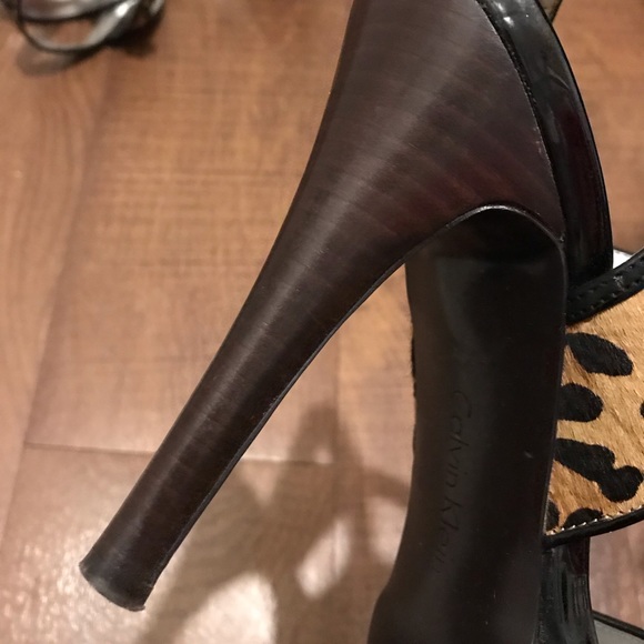 SOLD - Gotta Have It! - Calvin Klein Leopard heels SEXY - Picture 5 of 9